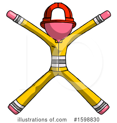 Royalty-Free (RF) Pink Design Mascot Clipart Illustration by Leo Blanchette - Stock Sample #1598830