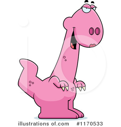 Pink Dinosaur Clipart #1170533 by Cory Thoman