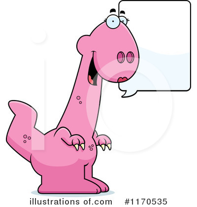 Pink Dinosaur Clipart #1170535 by Cory Thoman