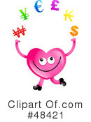 Pink Heart Character Clipart #48421 by Prawny
