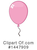 Pink Party Balloon Clipart #1447909 by Hit Toon
