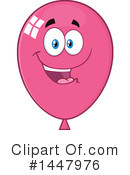 Pink Party Balloon Clipart #1447976 by Hit Toon