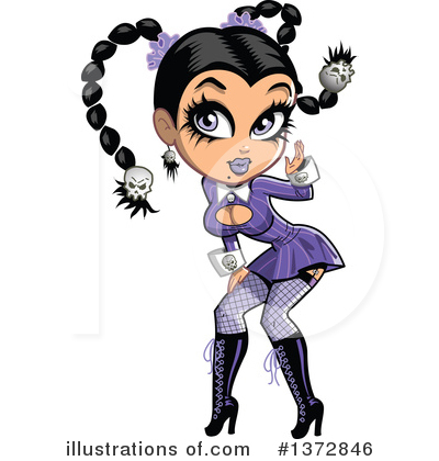 Goth Clipart #1372846 by Clip Art Mascots