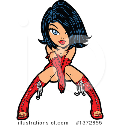 Royalty-Free (RF) Pinup Clipart Illustration by Clip Art Mascots - Stock Sample #1372855