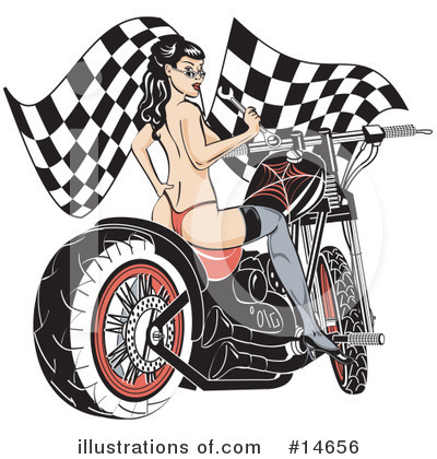 Biker Chick Clipart #14656 by Andy Nortnik