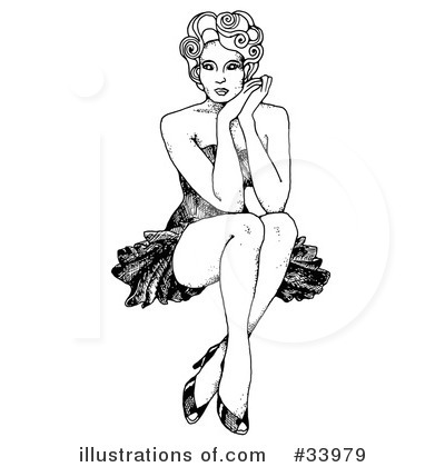 Royalty-Free (RF) Pinup Clipart Illustration by C Charley-Franzwa - Stock Sample #33979