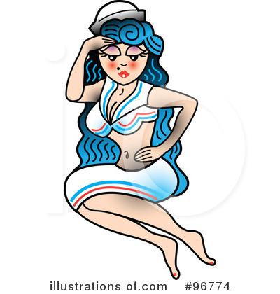 Royalty-Free (RF) Pinup Clipart Illustration by Andy Nortnik - Stock Sample #96774