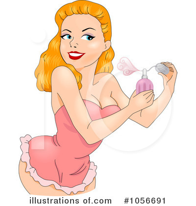 Royalty-Free (RF) Pinup Woman Clipart Illustration by BNP Design Studio - Stock Sample #1056691