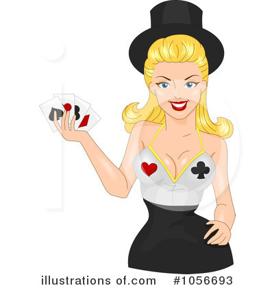Royalty-Free (RF) Pinup Woman Clipart Illustration by BNP Design Studio - Stock Sample #1056693