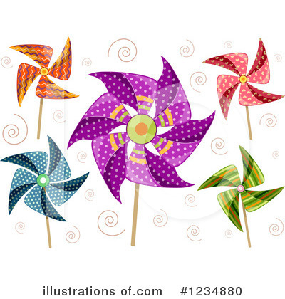 Royalty-Free (RF) Pinwheel Clipart Illustration by BNP Design Studio - Stock Sample #1234880