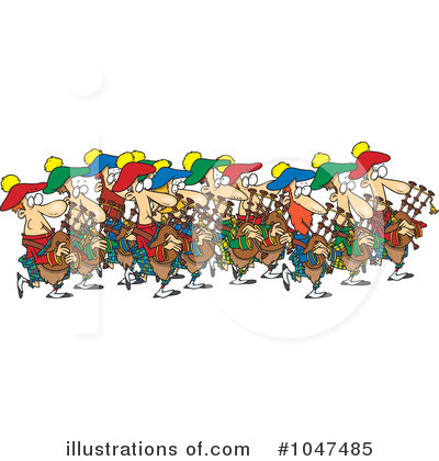 Royalty-Free (RF) Pipers Clipart Illustration by toonaday - Stock Sample #1047485