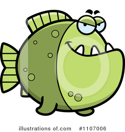 Piranha Clipart #1107006 by Cory Thoman