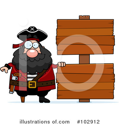 Royalty-Free (RF) Pirate Clipart Illustration by Cory Thoman - Stock Sample #102912