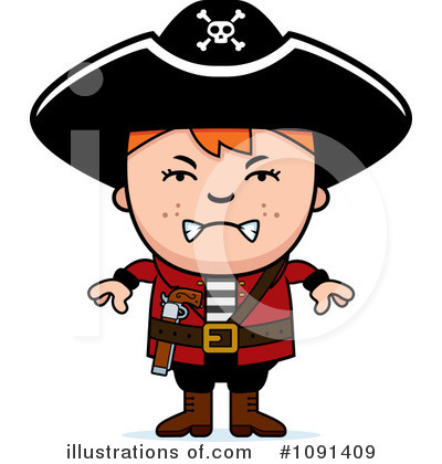 Royalty-Free (RF) Pirate Clipart Illustration by Cory Thoman - Stock Sample #1091409