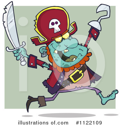 Royalty-Free (RF) Pirate Clipart Illustration by Hit Toon - Stock Sample #1122109