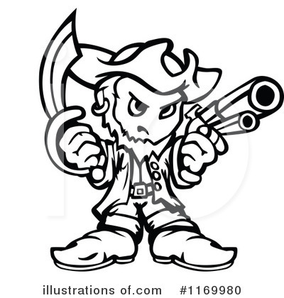Royalty-Free (RF) Pirate Clipart Illustration by Chromaco - Stock Sample #1169980