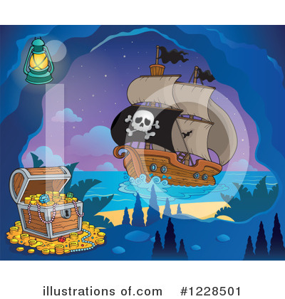 Royalty-Free (RF) Pirate Clipart Illustration by visekart - Stock Sample #1228501