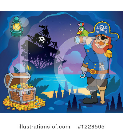 Royalty-Free (RF) Pirate Clipart Illustration by visekart - Stock Sample #1228505