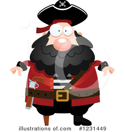 Royalty-Free (RF) Pirate Clipart Illustration by Cory Thoman - Stock Sample #1231449
