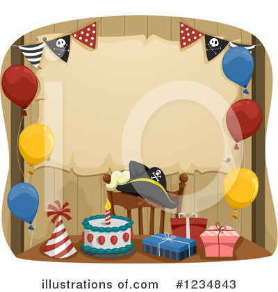 Birthday Cake Clipart #1234843 by BNP Design Studio