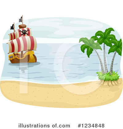 Pirate Ship Clipart #1234848 by BNP Design Studio