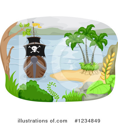 Pirate Ship Clipart #1234849 by BNP Design Studio