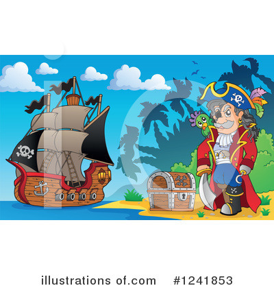 Royalty-Free (RF) Pirate Clipart Illustration by visekart - Stock Sample #1241853