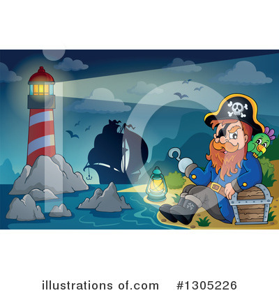 Royalty-Free (RF) Pirate Clipart Illustration by visekart - Stock Sample #1305226