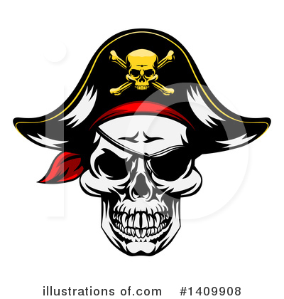 Jolly Roger Clipart #1409908 by AtStockIllustration