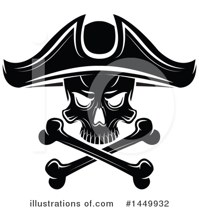 Skull And Crossbones Clipart #1449932 by Vector Tradition SM