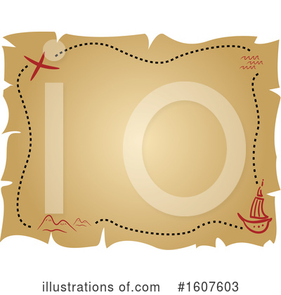 Treasure Map Clipart #1607603 by BNP Design Studio