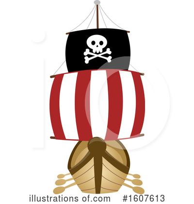 Pirate Ship Clipart #1607613 by BNP Design Studio
