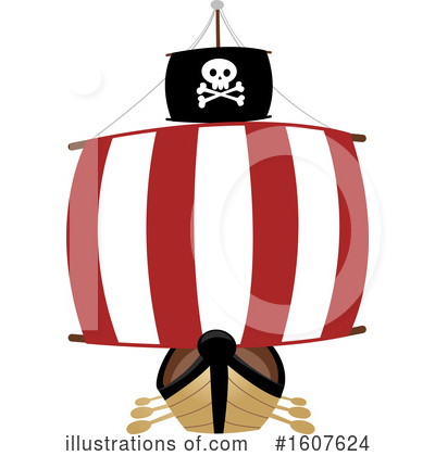 Pirate Ship Clipart #1607624 by BNP Design Studio