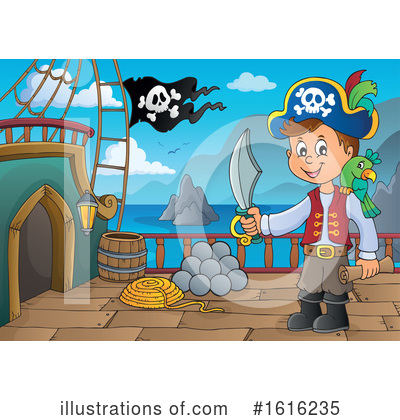 Pirate Ship Clipart #1616235 by visekart