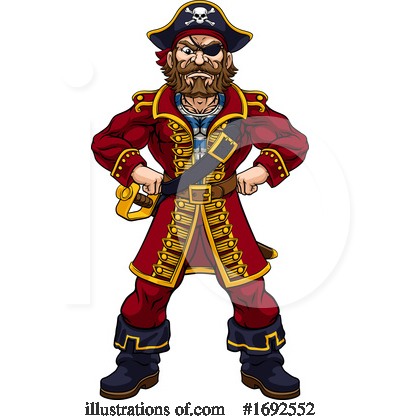 Royalty-Free (RF) Pirate Clipart Illustration by AtStockIllustration - Stock Sample #1692552