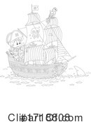 Pirate Clipart #1718808 by Alex Bannykh