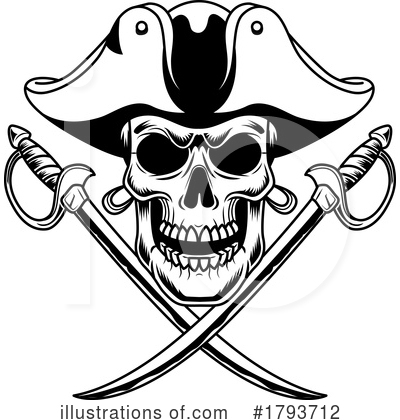 Royalty-Free (RF) Pirate Clipart Illustration by Hit Toon - Stock Sample #1793712
