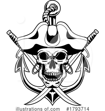 Royalty-Free (RF) Pirate Clipart Illustration by Hit Toon - Stock Sample #1793714