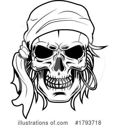 Skull Clipart #1793718 by Hit Toon