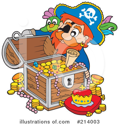 Royalty-Free (RF) Pirate Clipart Illustration by visekart - Stock Sample #214003