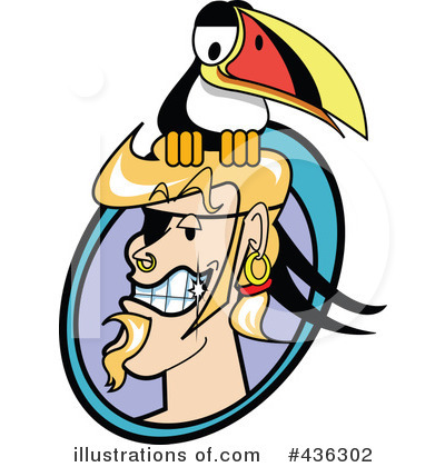 Royalty-Free (RF) Pirate Clipart Illustration by Andy Nortnik - Stock Sample #436302