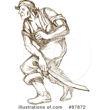 Royalty-Free (RF) Pirate Clipart Illustration by patrimonio - Stock Sample #87872