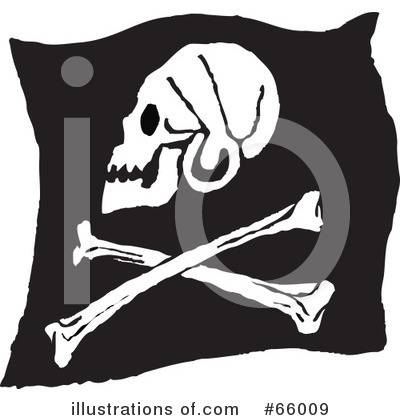 Royalty-Free (RF) Pirate Flag Clipart Illustration by Prawny - Stock Sample #66009
