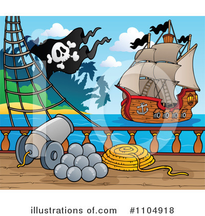 Pirate Ship Clipart #1104918 by visekart