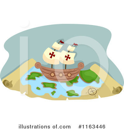 Royalty-Free (RF) Pirate Ship Clipart Illustration by BNP Design Studio - Stock Sample #1163446