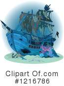 Pirate Ship Clipart #1216786 by Pushkin