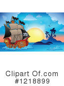 Pirate Ship Clipart #1218899 by visekart