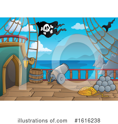 Pirate Ship Clipart #1616238 by visekart