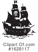 Pirate Ship Clipart #1628117 by Alex Bannykh