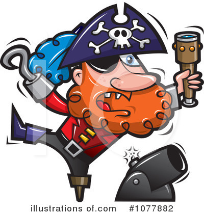 Royalty-Free (RF) Pirates Clipart Illustration by jtoons - Stock Sample #1077882